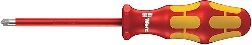 Wera, 165 i PZ/S VDE Giravite isolato per viti PlusMinus (Pozidriv/a taglio), PZ/S # 1 x 80 mm - Honorern