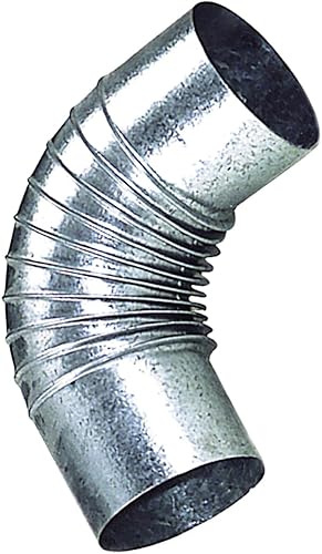 LINEA PROFESIONAL 22010128 Codo Estufa Galvanizado de 150 mm. 90°, 0, Cranberry, Extra Large - Honorern