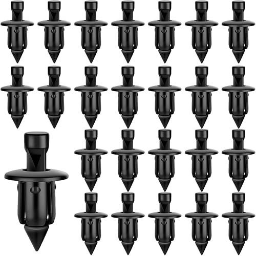 30 pezzi Rivetti in Plastica, Clip di Plastica Rivet Moto Carenatura Trim Pannello di Fissaggio per Suzuki Kawasaki, Clip di Fissaggio Auto - Honorern