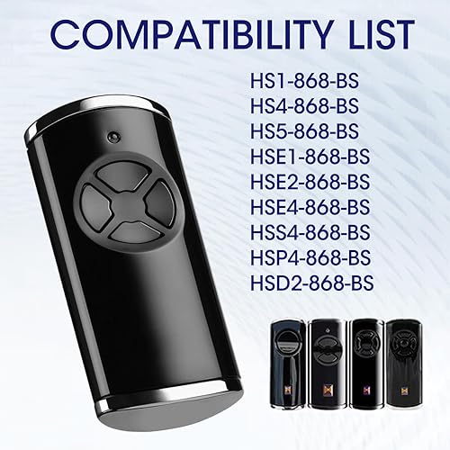 Telecomando 868 MHz per Porte Garage Hörmann BS, Sostituto per HSE-4-868-BS, HSE2-868-BS, HS1-868-BS, HS4-868-BS, HSS4-868-BS, HSP4-868-BS, Telecomando 4 Canali - Honorern