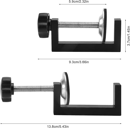 4 Pezzi Morsetto a G Kit, Range di Serraggio 10-57mm Morsetti da Falegname, Regolabile Morsetto da Tavolo Accessori per Utensili per la Lavorazione del Legno per Legno Plastica - Honorern