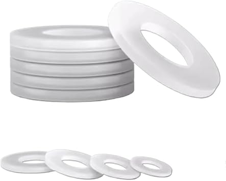 10 pz Rondella Piatta in Gomma Bianca Anti Rondelle di Tenuta Olio M2 M2.5 M3 M4 M5 M6 M8 M10 M12 M14 M16 M18 M20 M22 M24 M27 M30 (Size : 27X50X4 10PCS) - Honorern