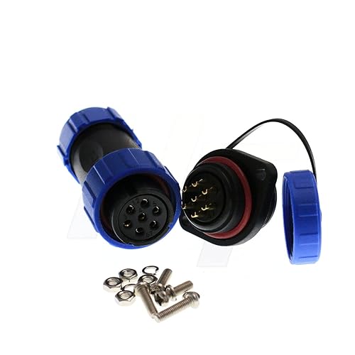 HangTon HE21 7 pin impermeabile circolare connettore femmina cavo spina e presa maschio per illuminazione dispositivi marini - Honorern