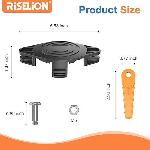 RISELION Lame per erbacce, lame di ricambio, compatibili con Black and Decker GH900/912, LST220/201/300, MTC220, MTE912, BESTA510/512 - Honorern