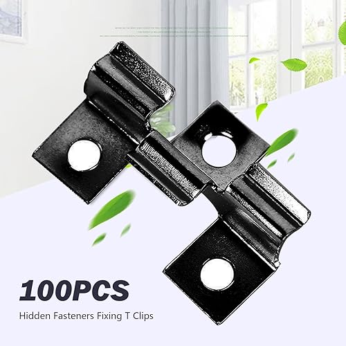 100 clip WPC in acciaio inox, clip per terrazze, clip di fissaggio (8 mm) - Honorern