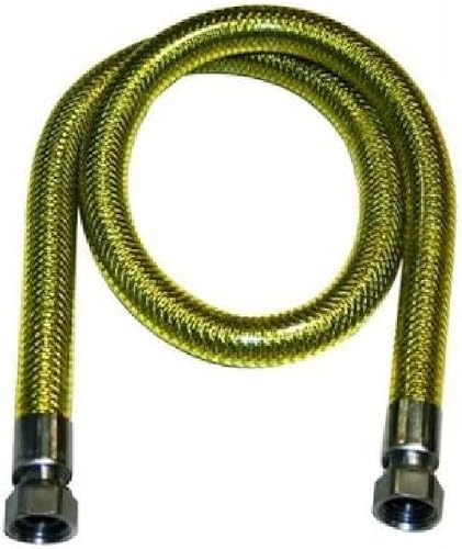 Tubo flessibile acciaio inox laccio gas per gpl e metano 1/2 FF femmina femmina cucina (400cm) - Honorern