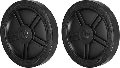 Ruote per Compressore d'Aria da 4.76', 2 Pezzi Ruote Universali di Ricambio per Compressore d'Aria con Foro da 0.65' per Facilitare La Mobilità, Nero - Honorern