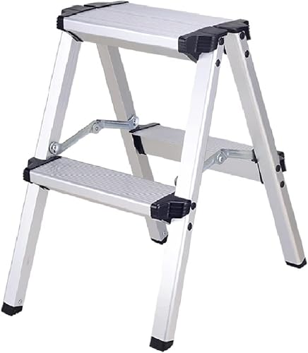 TREPPE Scala in alluminio pieghevole a forbice doppio lato 2 gradini - Honorern