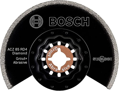 Bosch 1x Lama Segmentata Diamantata Starlock ACZ 85 RD4 (per Calcestruzzo, Lastre in fibrocemento, Ø 85 mm, Accessorio Utensili Multifunzione Oscillanti) - Honorern