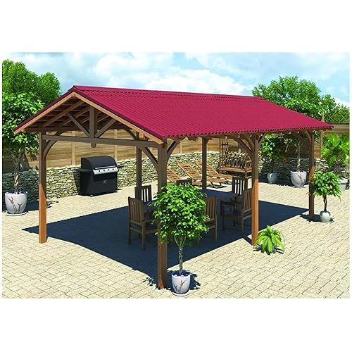 LASTRA BITUMATA ONDULATA MONOSTRATO COLORATA 85,5x200cm sp.2,6mm ROSSA ONDULINE - Honorern