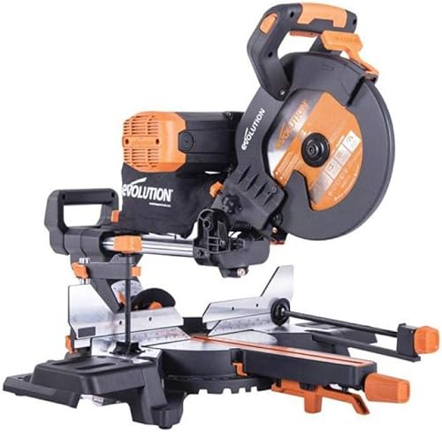 Evolution Doppia troncatrice R255SMS-DB+ | 2000 W, 300 mm, taglio obliquo, angolo obliquo, diametro 255 mm, lama HM/TCT per taglio multimateriale - Honorern