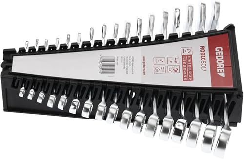 GEDORE Juego de llaves combinadas, An 6-22 mm, 17 piezas - Honorern