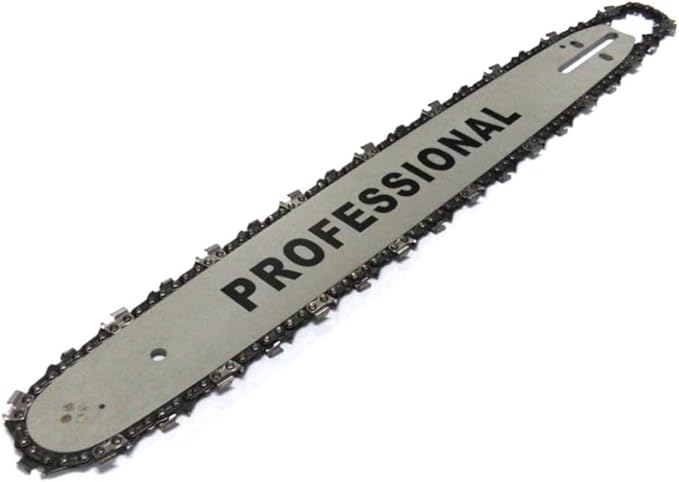 Lama Barra 50 Cm 20' Pollici per Motoseghe a Scoppio 52 CC Set Ricambio Motosega con Catena 76 Maglie Barra Guida - Honorern