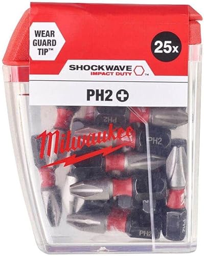 Shockwave™ Impact Duty Bits PH2 x 25 mm (confezione da 25) - Honorern