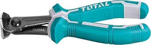 TOTAL - Pinza da Taglio Frontale | 160 mm | Ideale per Tagliare Filo, Cavo o Plastica | Manico Ergonomico Antiscivolo | Realizzata in Cromo Vanadio | Manico Bimateriale - Honorern