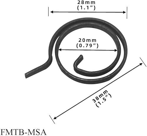 5 Molle Di Ricambio Per Maniglia Della Porta, Molle a 2,5 Giri Molla Di Ricambio Per Riparazione Interna Della Maniglia Della Porta Molla Di Ricambio (FMTB-MSB) - Honorern