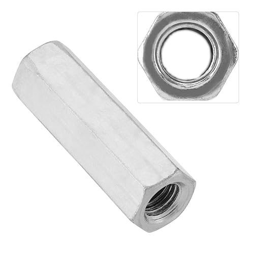 Dado Esagonale da 5 Pezzi, M12*50, Acciaio al Carbonio Zincato, Esagonale, 5 Pezzi, M12 - Honorern