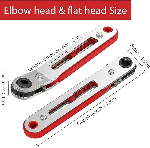 2 mini chiavi a cricchetto,1/4 pollice cacciavite a cricchetto reversibile da cacciavite a cricchetto cacciavite coppia a cricchetto cacciavite reversibile a cricchetto - Honorern