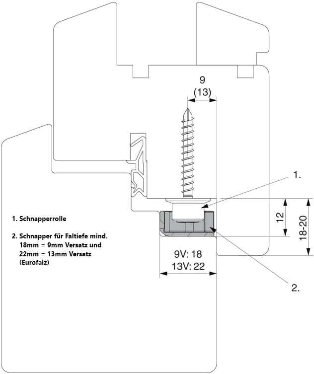 Maco Schnapper 213461 - Pinza per finestre e porte del balcone, in legno e per profili in plastica liscia, con materiale di fissaggio incluso - Honorern
