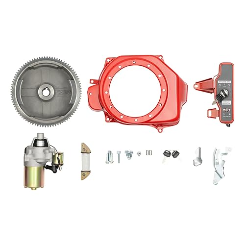 Volano di avviamento motore Flywheel Switch Electric Start Kit Starter Motore Interruttore di accensione per Honda GX160 5,5PS GX200 6,5 CV - Honorern