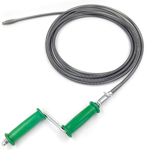 Strumento a spirale di scarico Molla Sturatubi Stura Tubi di Scarico 10mm x 5m Antiruggine Stura Lavandini e Scarichi Sonda Molla Sturatubi Drain Clog Cleaner per Lavandino, WC - Honorern