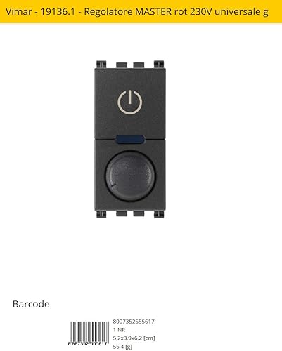 Vimar - 19136.1 - Regolatore MASTER rot 230V universale g - Honorern