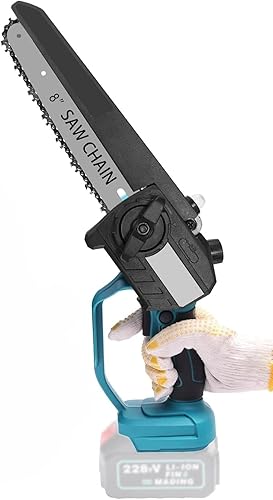 Mini Motosega a Batteria da 8 Pollici, 48V, Doppia Batteria, Potatura Giardinaggio, Taglia Rami, Motosega Elettrica Portatile - Honorern