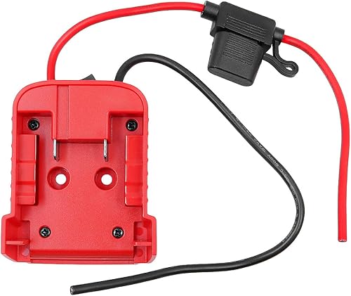 Adattatore per Batteria Power Wheels Adattatore per Milwaukee 18V Connettore di Alimentazione per Batteria con portafusibili per RC Car Toys Robotics - Honorern
