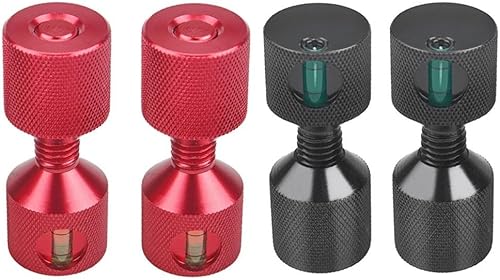 HpLive 1-1/8' due fori perni maneggevoli, set di perni di allineamento a flangia a due fori per navi, flangia in alluminio, perno a due fori, 1-1/8 fori di posizionamento gradiente (red2pcs) - Honorern