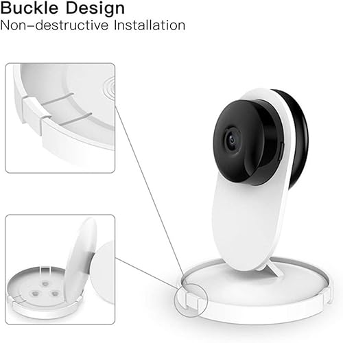 CNANRNANC Staffa di montaggio a parete per YI 1080P Home Camera 360 Gradi Rotante Holder Indoor Security Camera Accessorio - Honorern