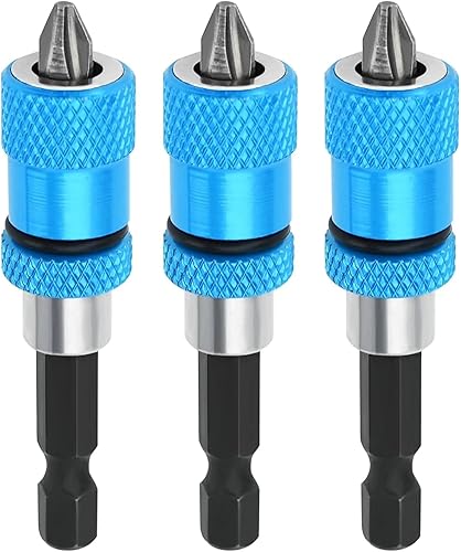 3 punte per cartongesso, per cartongesso, attacco esagonale da 1/4 pollici, per avvitatori a batteria e trapani a mano - Honorern