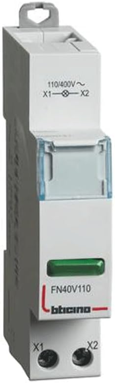 btdin - singola LED verde 110/400V AC FN40V110 - Honorern