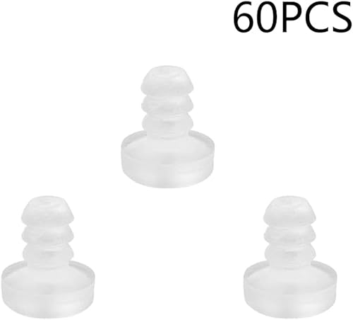 60 Pezzi Tappi di Gomma Paracolpi Trasparente Gomma Trasparente Anti-collisione Paraurti da Tavolo in Vetro per Ridurre Rumore per Ante di Armadi Distanziatori Tavolo Mobili per Proteggere - Honorern