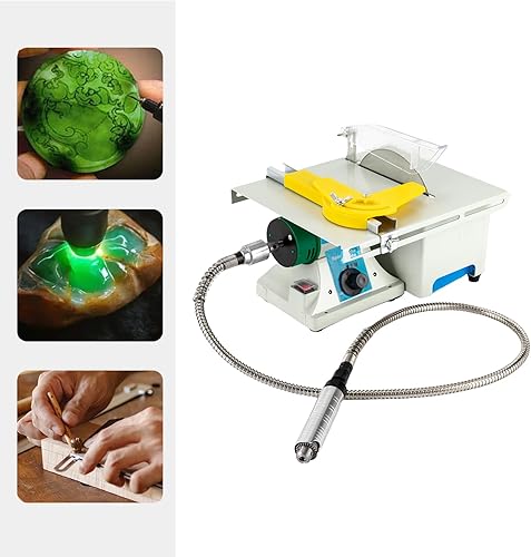 5 in 1 Mini sega circolare da tavolo multifunzione 750 W gemma gioielli lucidante panchina tornio sega da tavolo taglio macchina - Honorern