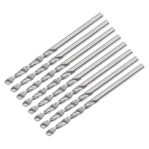 Punte per Trapano in Carburo di Tungsteno, 2mm C2/K20 Punte per Trapano Jobber con Gambo Dritto per Acciaio Inossidabile Alluminio Ferro Metallo Plastica 8pz - Honorern