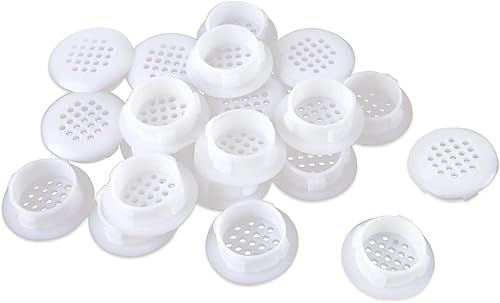 20 Coperture di Sfiato Mesh per Armadi per Scarpe, Fori di Sfiato in Plastica Rotondi 30mm, Fori di Sfiato, Coperture di Sfiato Monostrato, Armadi Mobili, Armadio, Armadi per Scarpe, Cassetti - Honorern