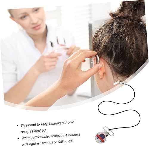 KALLORY 3 Pz Corda Anti-smarrimento ' Accessori Risonanti Strumento Di Amplificazione 'udito Cordino Con Clip Cordini Per Titolare Acciaio Inossidabile Ecc. - Honorern