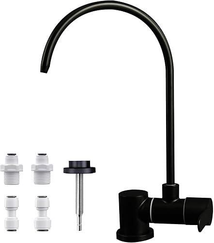 Rubinetto Singolo Per Acqua Fredda Pieghevole Rubinetto Osmosi Inversa Sottofinestra Rubinett Depuratore Rubinetto 1 Via(Nichel Spazzolato) - Honorern