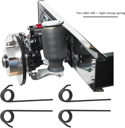 12 paia di ventole a molla per ventola a molla sinistra e destra, molla resistente, compatibile con AL-KO 38 E 38 P 32 VLE 38 VLB 38 VLE nero 56 x 11 mm - Honorern