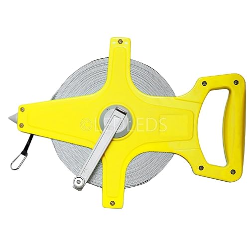 ROTELLA METRICA 100 METRI NASTRO FIBRA DI VETRO FLESSOMETRO METRO RULLINA 100MT - Honorern