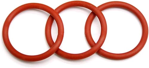 30Pcs Diametro esterno M12-M46 Red Silicon O-Ring ad alta temperatura dell'alimento del silicone tipo di olio guarnizione di tenuta Rondella, 12×5×3.5mm - Honorern