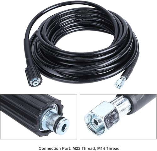 10m M14xM22 Filettatura Tubo per Pulizia Ad Alta Pressione Accessori per la Pulizia Adatti per K2 K3 - Honorern
