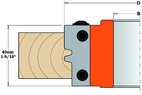 CMT 694.009.50 - TESTA PER GIUNZIONI PARALLELE C/COLT. HW Z2 D=120x40x50 - Honorern