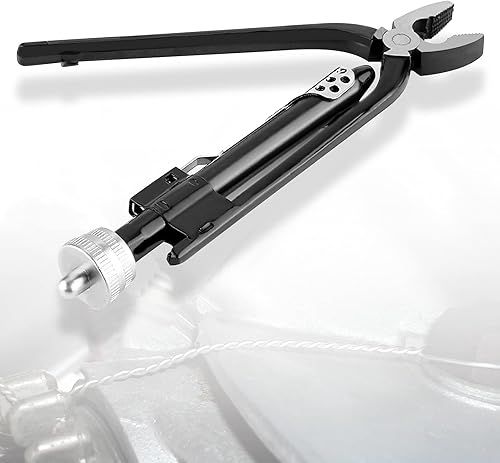 Pinza per torsione del filo, pinza per torsione del filo di sicurezza in acciaio ad alto tenore di carbonio da 6 pollici Twister Locking, pinza per morsa per mole per impieghi gravosi, per pinza e fis - Honorern