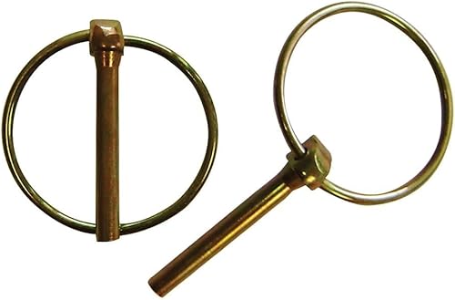 249505 Confezione 50 Pezzi Coppiglie con Spinotto a Scatto, Giallo - Honorern