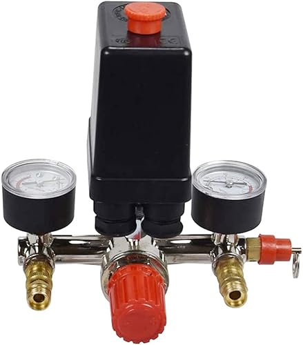 Tiardey 90-120 PSI Pressostato a Foro Singolo Staffa Manometro di Sicurezza Regolatore valvola di Controllo valvola Bama - Honorern