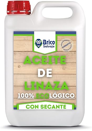 Olio di semi di lino per il legno con essiccatore | Mattone, Terrazzo, Piastrelle | Nutrizione | Ecologico (25 Litri) - Honorern