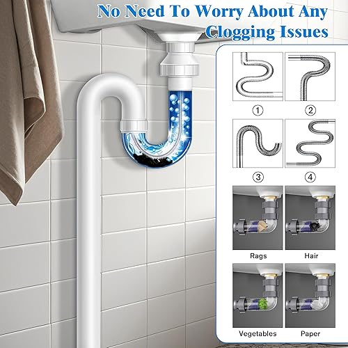 Sonda Sturatubi, Molla Sturatubi Ø 6 mm x 5 m, Stura Lavandini Con Spirale Di Pulizia, Per Intasamenti Ostinati, Stura Tubi Di Scarico Adatto Per La Pulizia Degli Scarichi Di Wc, Lavandini - Honorern