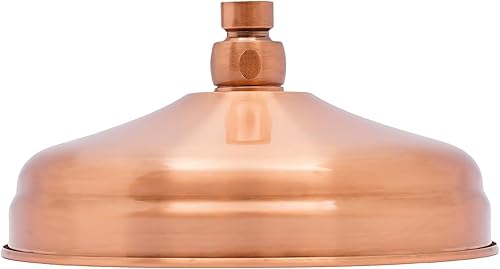 Girevole a 360°, antico, soffione a pioggia, resistente alla ruggine e alla corrosione, soffione doccia in acciaio inox (argentato) - Honorern