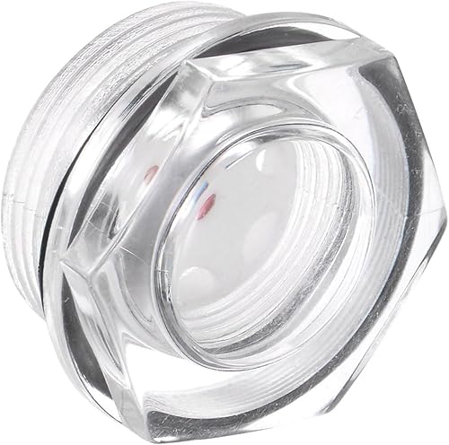 Vetro Livello Olio Compressore Aria, | Filettatura Maschio M30x1.5mm | Finestra Indicatore Vetro Testa Esagonale Alluminio - (Applicazioni: Accessori Cambio), 1Pz - Honorern